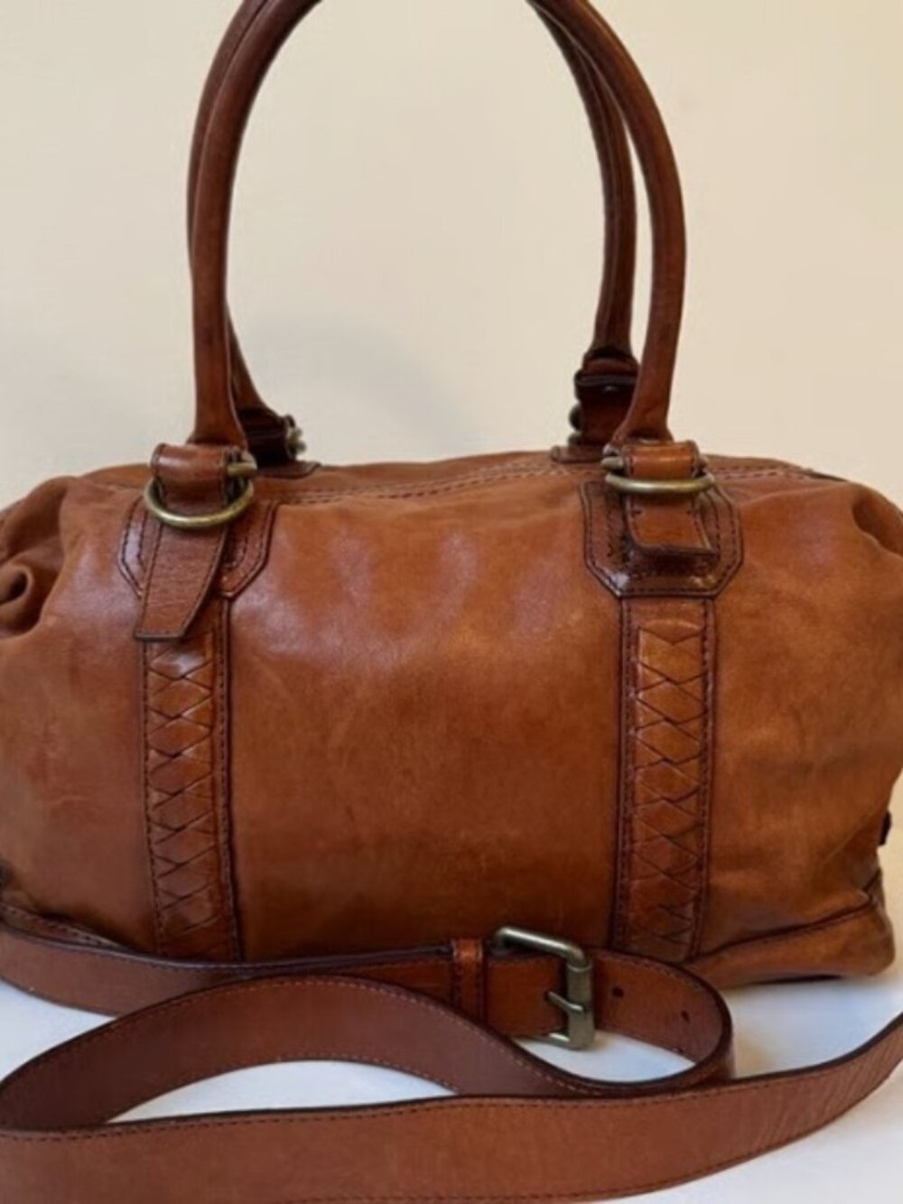 Cole Haan Classic Brown Leather Crossbody Bag